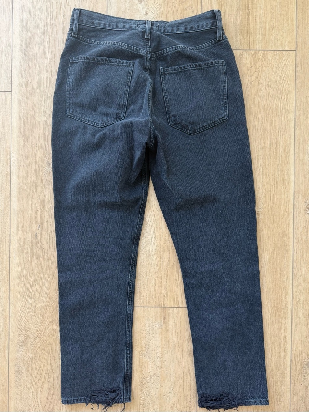 AGOLDE Black Distressed Women’s Jeans - Riley sz 26 - Picture 4 of 4